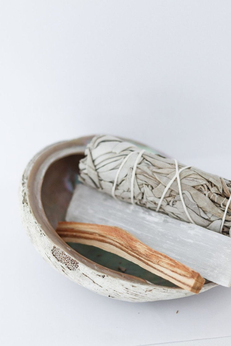 The Space Cleanser Kit - Palo Santo/Sage and Paua Bowl
